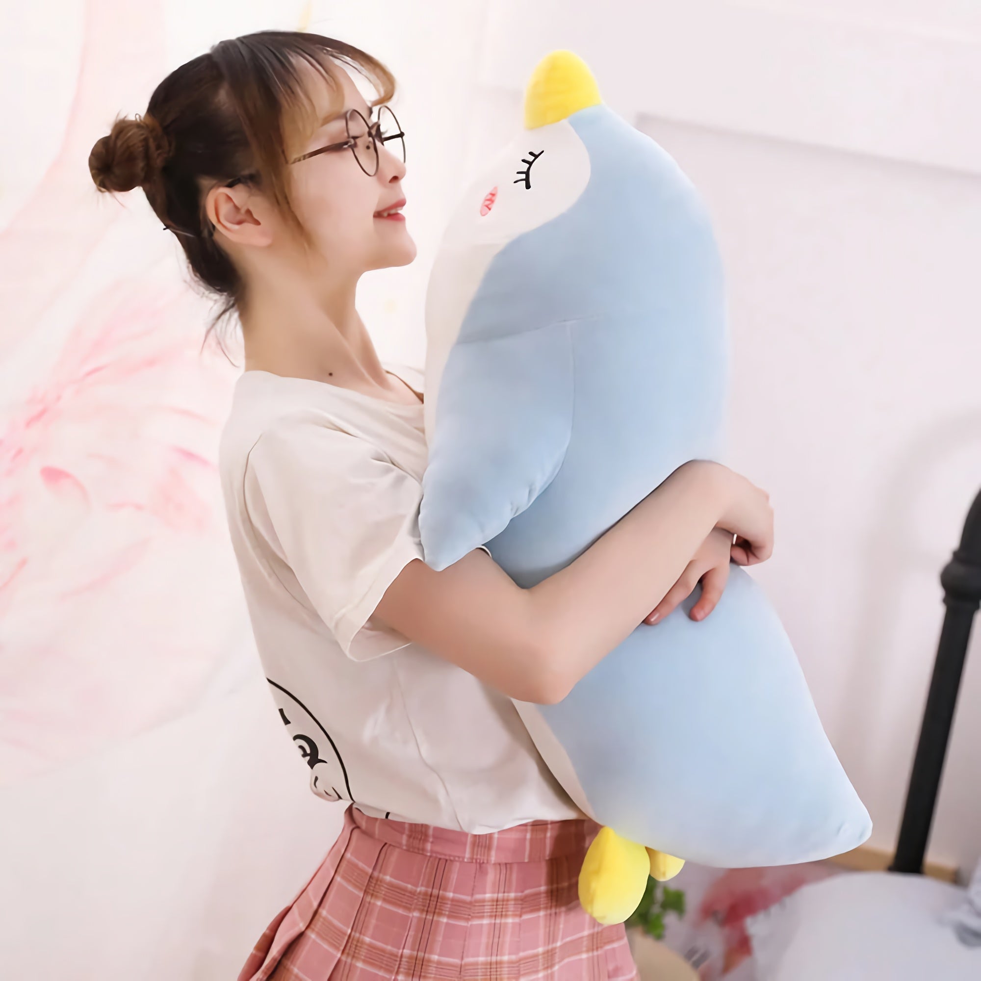 Sleepy Waddle Penguins Plush - Hops and Pops - Cute - Plushies - Kawaii - Penguin Plush - Stuffed Animals
