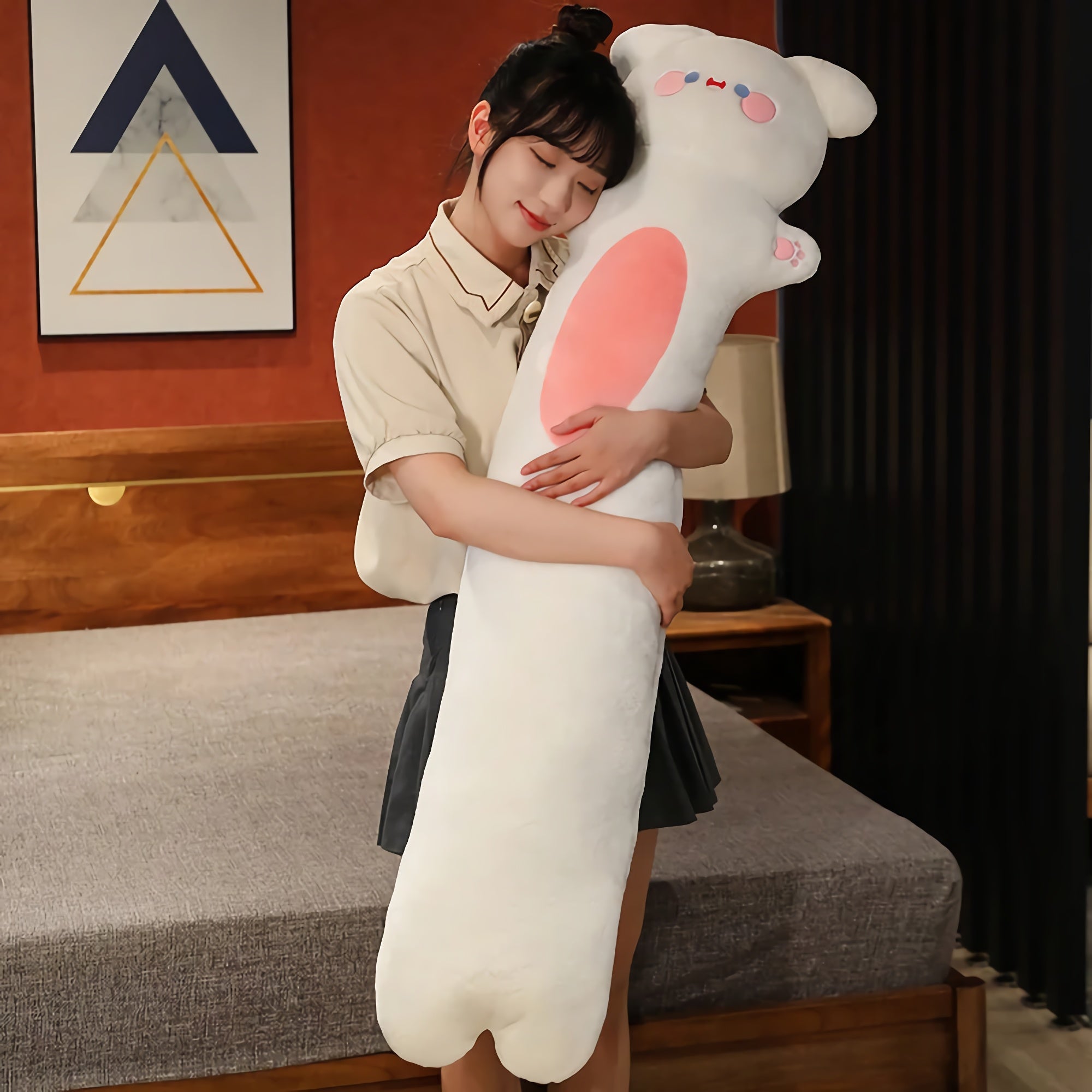 Snoozy Pup Pillars Puppy Plushies - Hops and Pops - Cute - Plushies - Kawaii - Dog Plush - Stuffed Animals