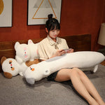 Snoozy Pup Pillars Puppy Plushies - Hops and Pops - Cute - Plushies - Kawaii - Dog Plush - Stuffed Animals
