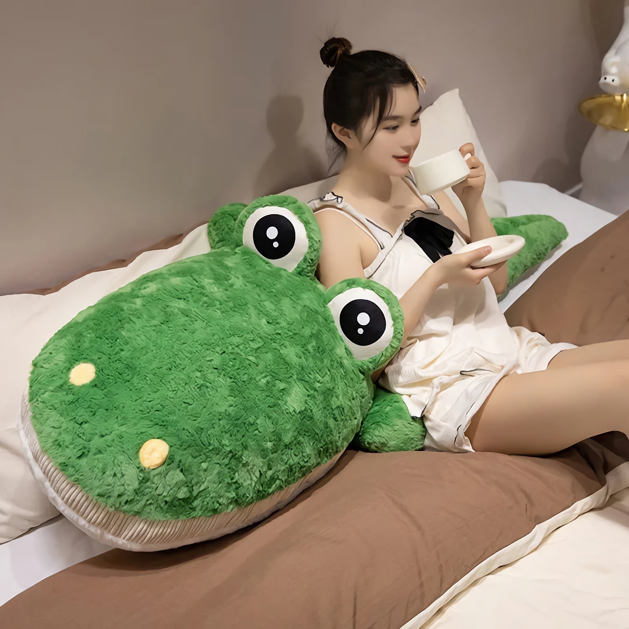 SnuggleGator Jumbo Crocodile Plushie - Hops and Pops - Cute - Plushies - Kawaii - Crocodile Plush - Aquatic Creatures Plush