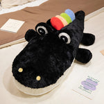 SnuggleGator Jumbo Crocodile Plushie - Hops and Pops - Cute - Plushies - Kawaii - Crocodile Plush - Accessories: Wings & Horns