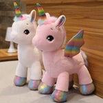 Sparklehoof Unicorns, Magical Rainbow Plush Friends - Hops and Pops - Cute - Plushies - Kawaii - Unicorn Plush - Pink - White