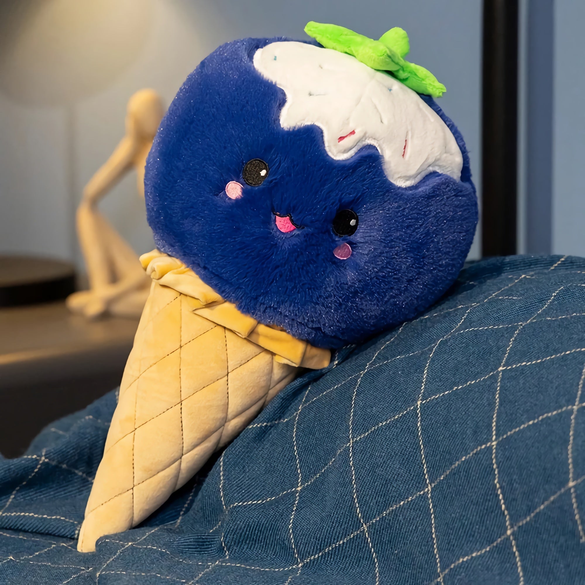 Sprinkle Swirl Scoops, Plush Ice Cream Cone Cuties - Hops and Pops - Cute - Plushies - Kawaii - Sweets Plush - Stuffed Animals