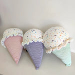 Sprinkle Swirl Scoops Plush Pillows - Hops and Pops - Cute - Plushies - Kawaii - Sweets Plush - Purple - Green - Pink