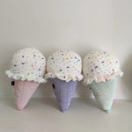 Sprinkle Swirl Scoops Plush Pillows - Hops and Pops - Cute - Plushies - Kawaii - Sweets Plush - Stuffed Animals