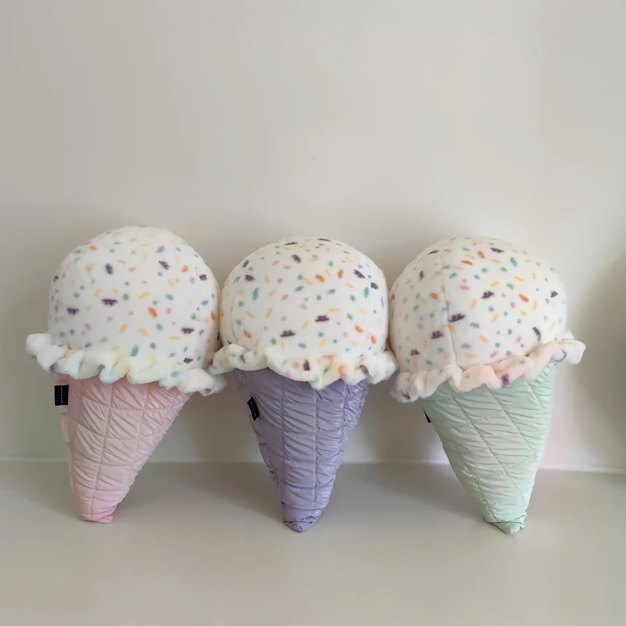 Sprinkle Swirl Scoops Plush Pillows - Hops and Pops - Cute - Plushies - Kawaii - Sweets Plush - Stuffed Animals