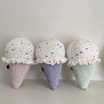 Sprinkle Swirl Scoops Plush Pillows - Hops and Pops - Cute - Plushies - Kawaii - Sweets Plush - Stuffed Animals