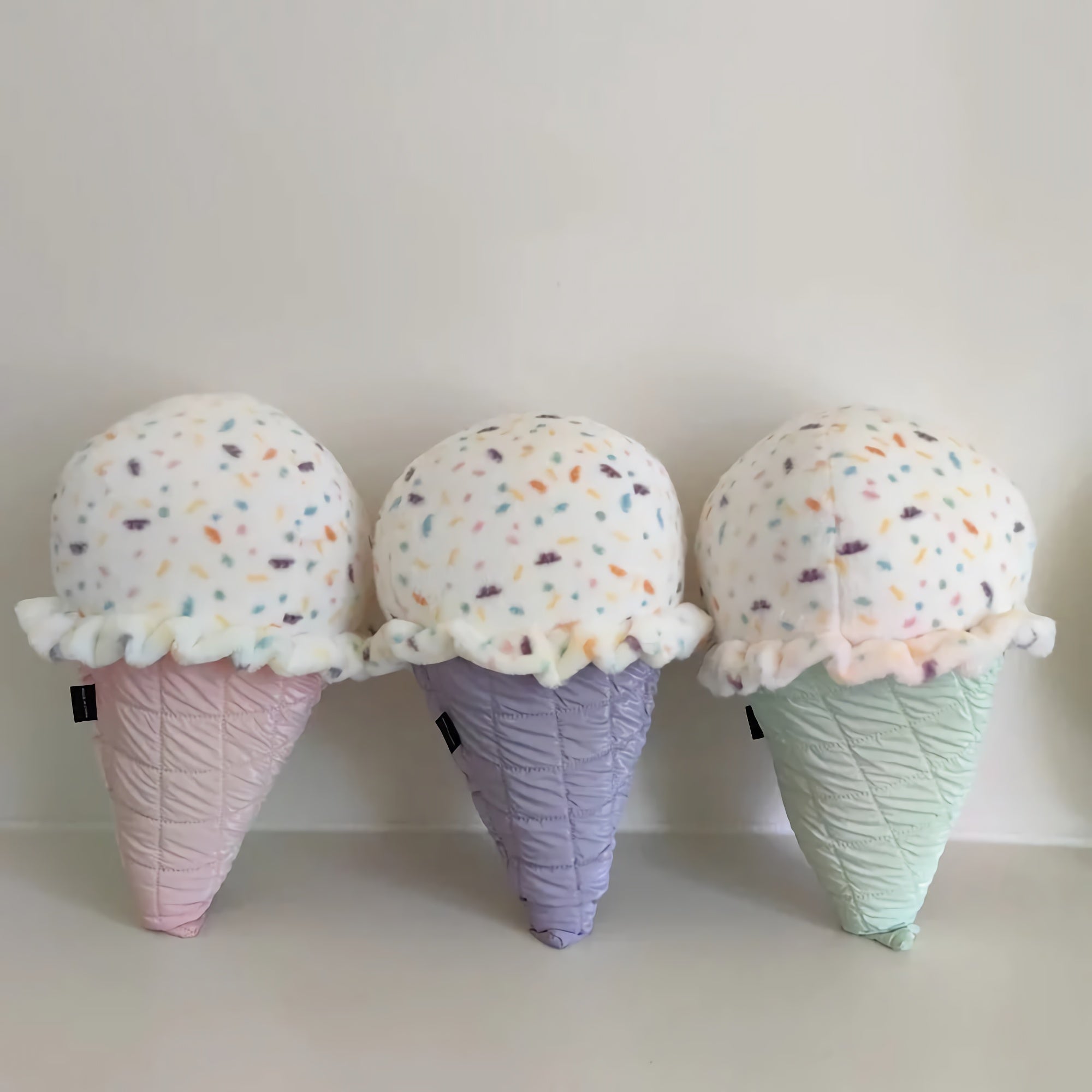 Sprinkle Swirl Scoops Plush Pillows - Hops and Pops - Cute - Plushies - Kawaii - Sweets Plush - Stuffed Animals