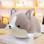 Squishy Corgi Loaf Plush - Hops and Pops - Cute - Plushies - Kawaii - Dog Plush - Sleeping Plush