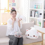 Squishy Stack Cats Adorably Plump Stuffed Animal Pillows - Hops and Pops - Cute - Plushies - Kawaii - Cat Plush - Stuffed Animals