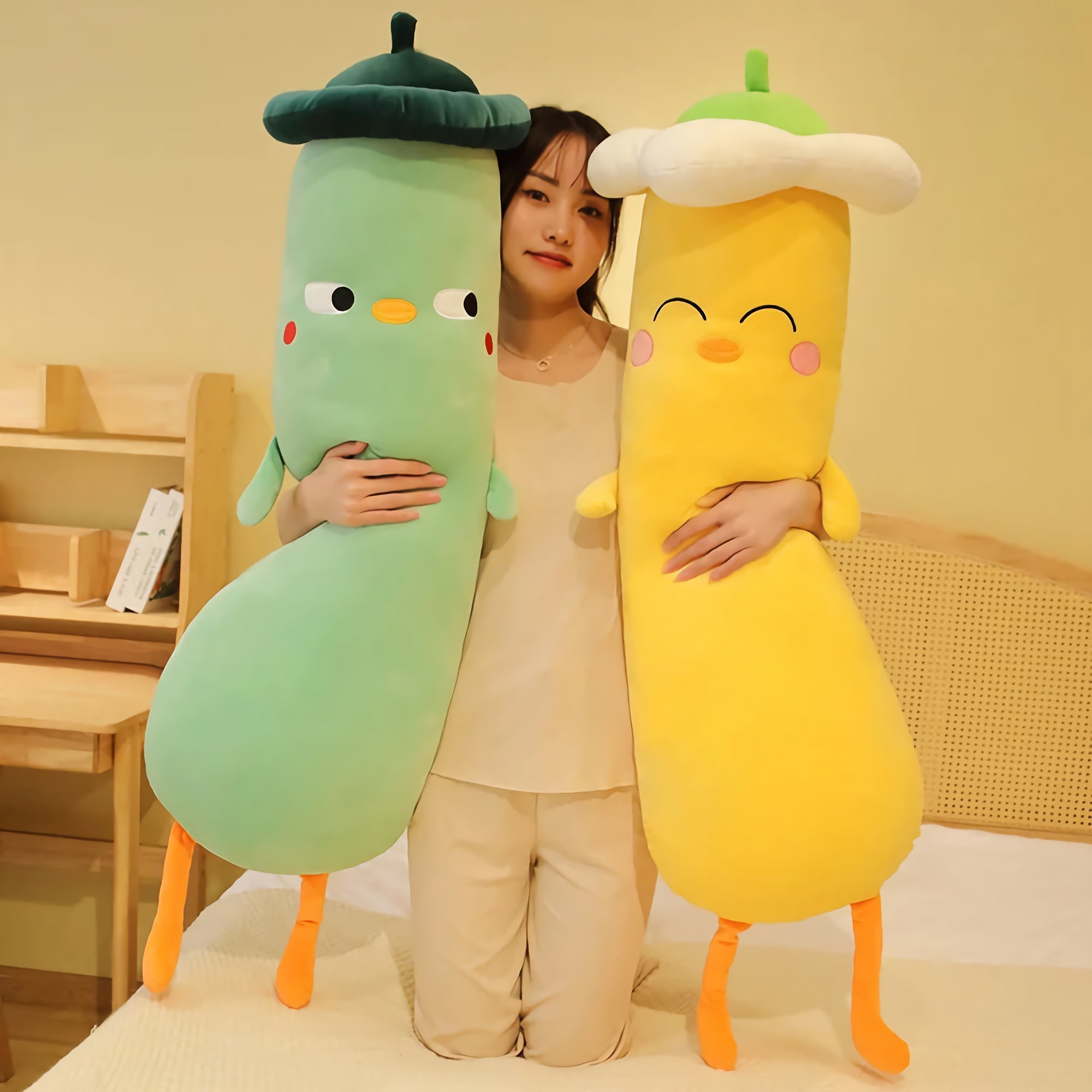 Squishy Veggie Ducks - Hops and Pops - Cute - Plushies - Kawaii - Stuffed Animals