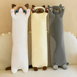 Stretchy Cat Extra-Long Plushies - Hops and Pops - Cute - Plushies - Kawaii - Cat Plush - Stuffed Animals