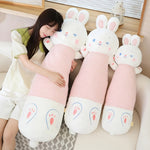 Striped Bunny Plush Pillows - Hops and Pops - Cute - Plushies - Kawaii - Rabbit Plush - Stuffed Animals