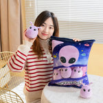 Surrender Squad, Alien Pudding Peekaboo Plush Set - Hops and Pops - Cute - Plushies - Kawaii - Alien Plush - Angry/Grumpy Plush