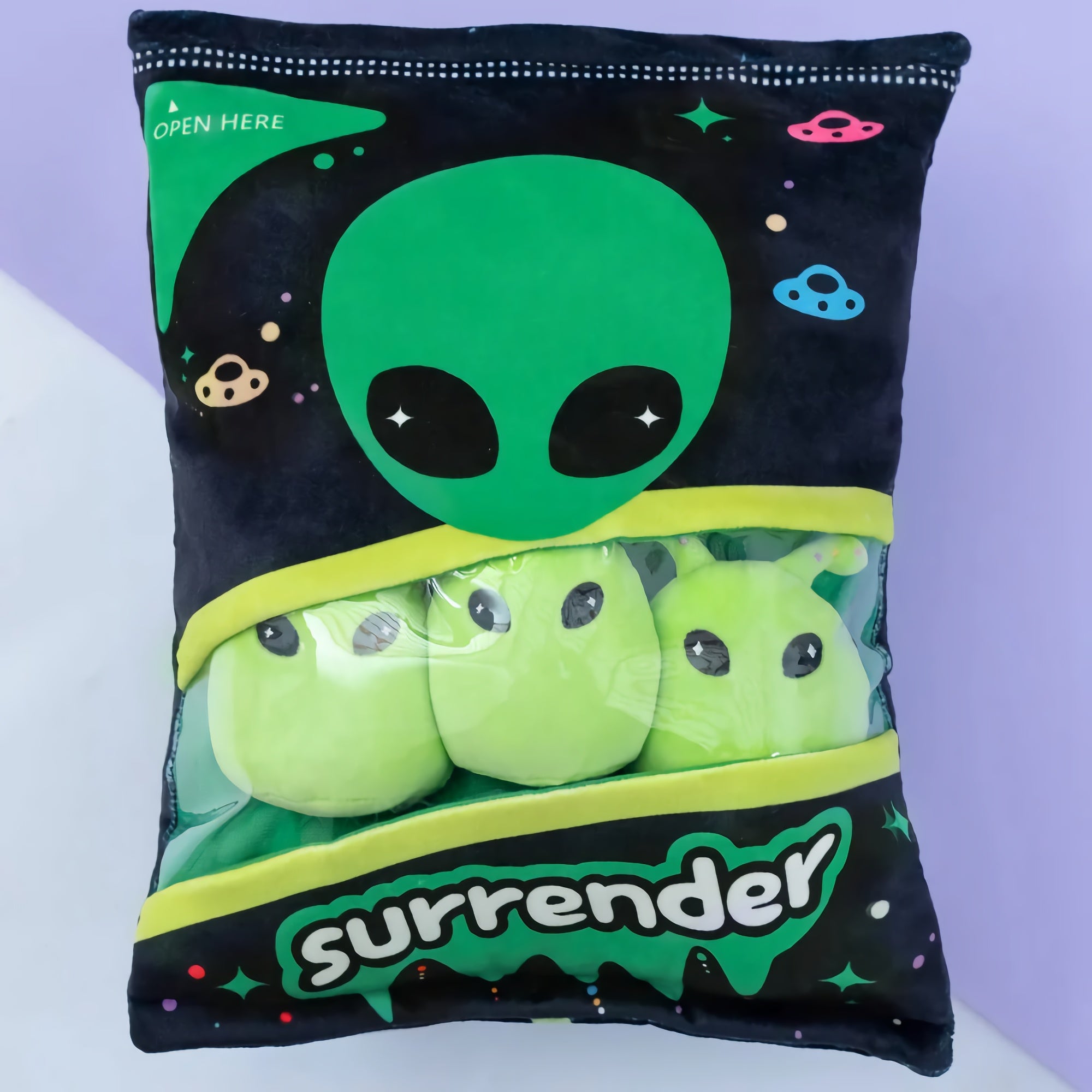 Surrender Squad, Alien Pudding Peekaboo Plush Set - Hops and Pops - Cute - Plushies - Kawaii - Alien Plush - Stuffed Animals