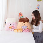 Sweetie Puff Puddings, Peekaboo Dessert Plush Set - Hops and Pops - Cute - Plushies - Kawaii - Happy Plush, Whimsical Plush