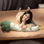 Veggie Chick Squad, Cuddly Tall Plush Friends - Hops and Pops - Cute - Plushies - Kawaii - Vegetables Plush - Stuffed Animals