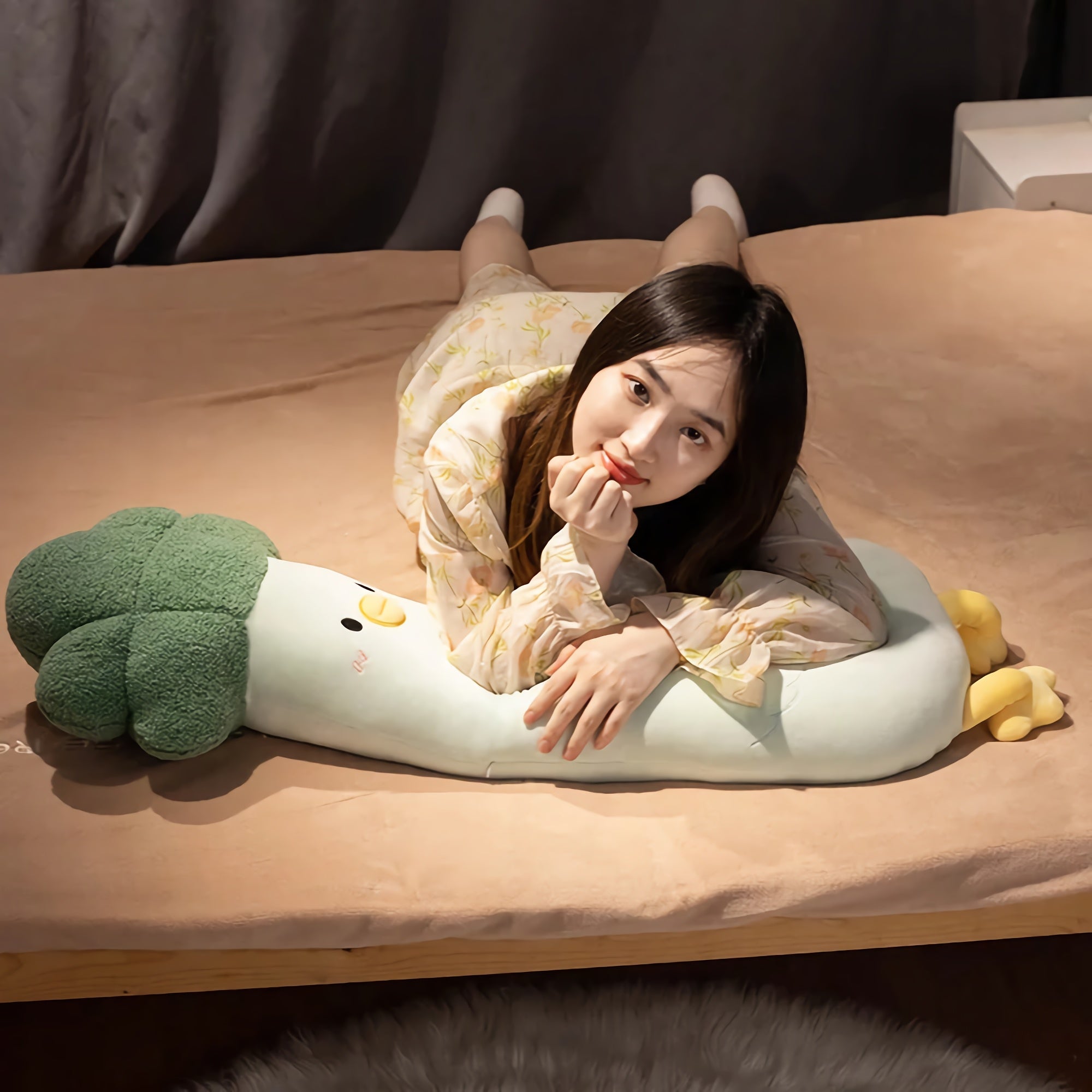 Veggie Chick Squad, Cuddly Tall Plush Friends - Hops and Pops - Cute - Plushies - Kawaii - Vegetables Plush - Stuffed Animals