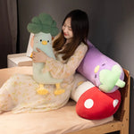 Veggie Chick Squad, Cuddly Tall Plush Friends - Hops and Pops - Cute - Plushies - Kawaii - Vegetables Plush - Stuffed Animals