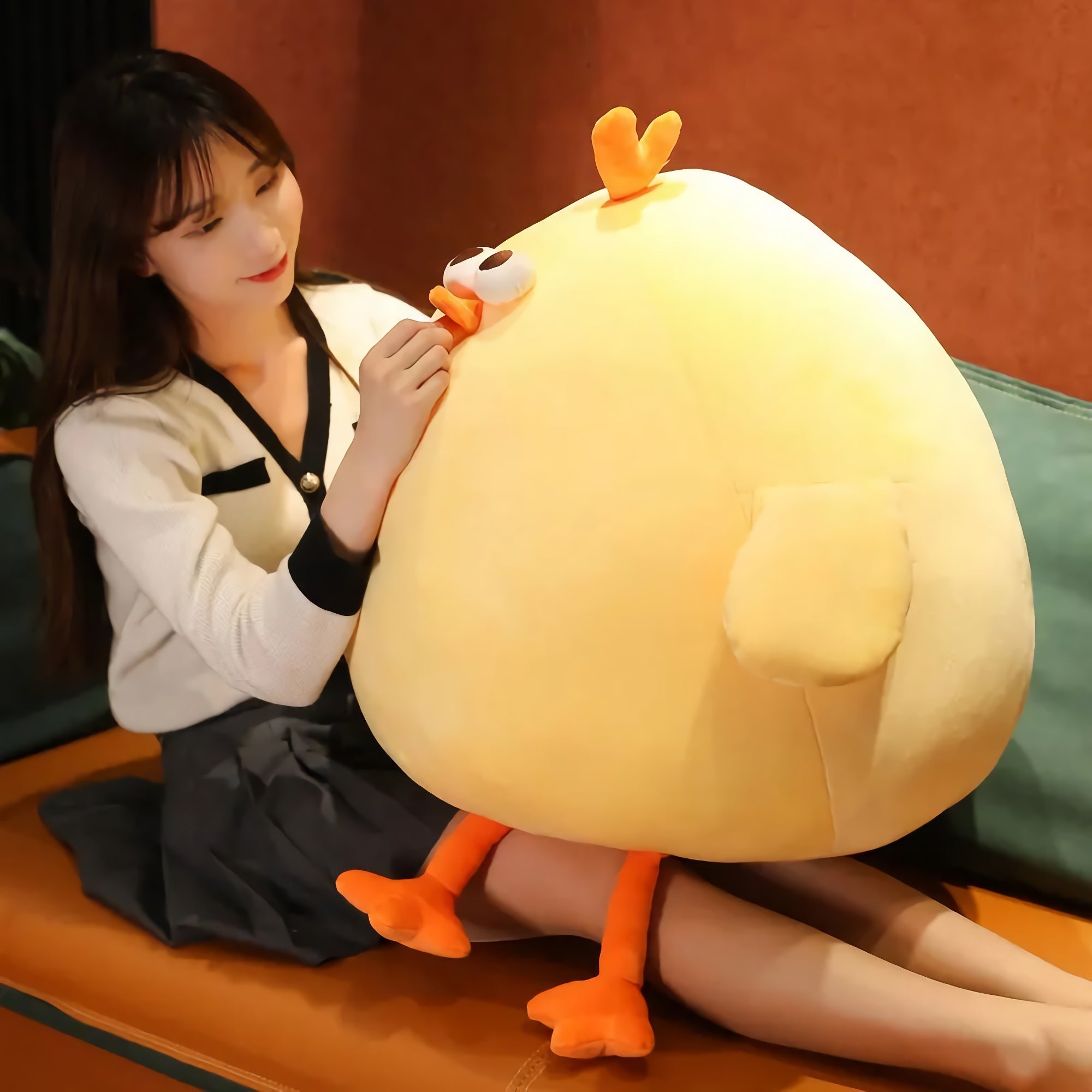Wobbly Waddle Chick Plushie - Hops and Pops - Cute - Plushies - Kawaii - Chicken Plush - Stuffed Animals
