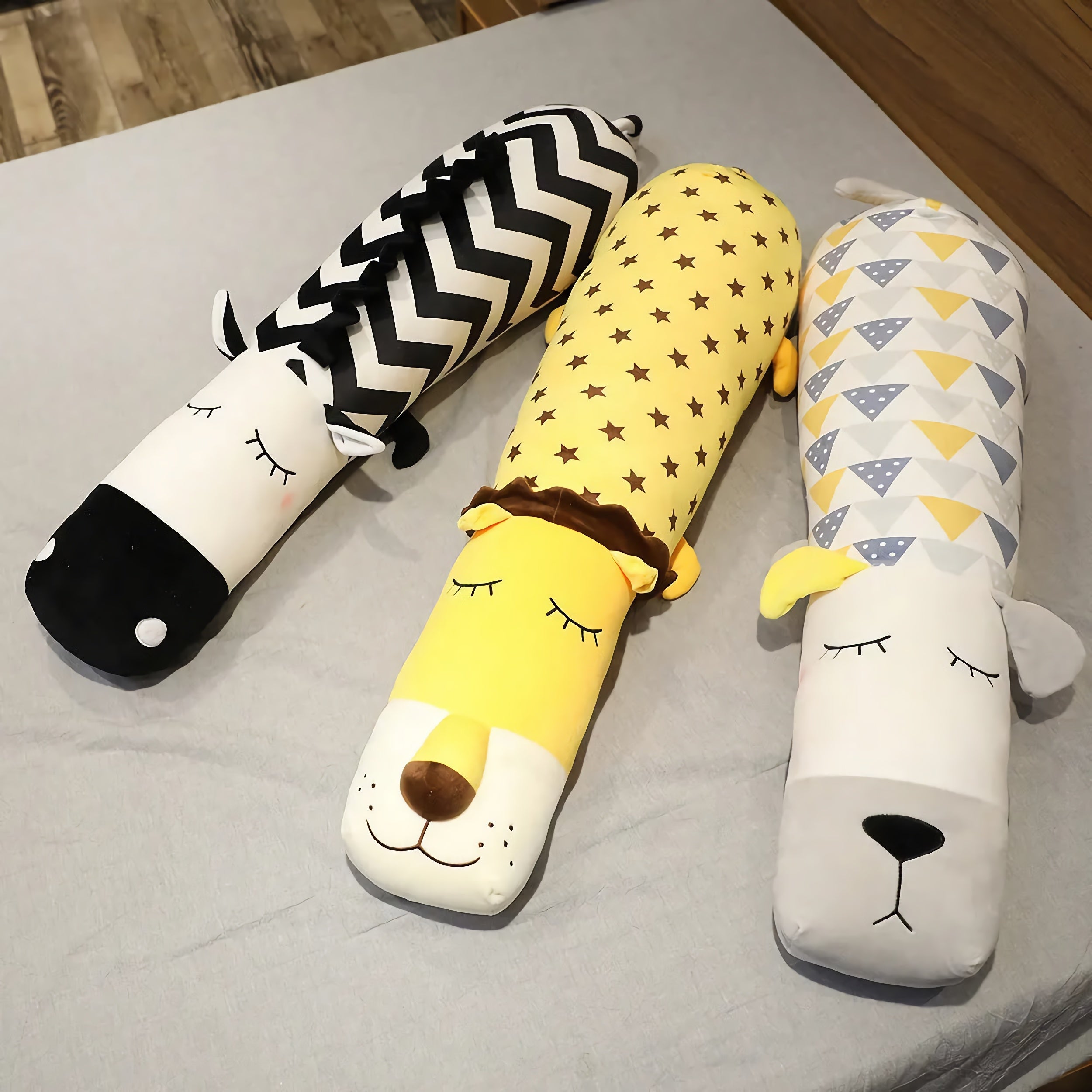 Zzzoo Buddies Looong Animal Plushies for Dreamy Snuggles - Hops and Pops - Cute - Plushies - Kawaii - Stuffed Animals