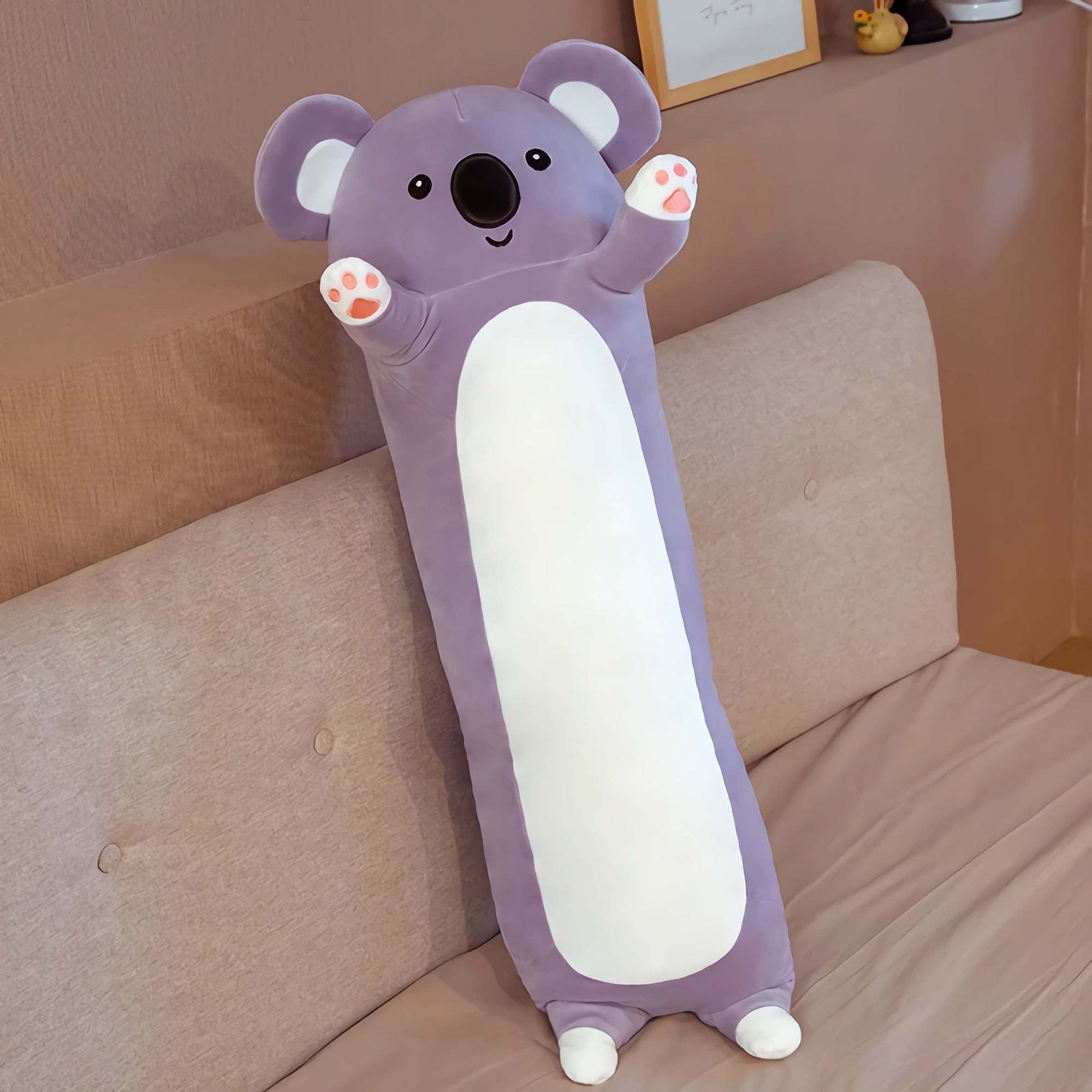 Long Panda & Koala Plush Pillows