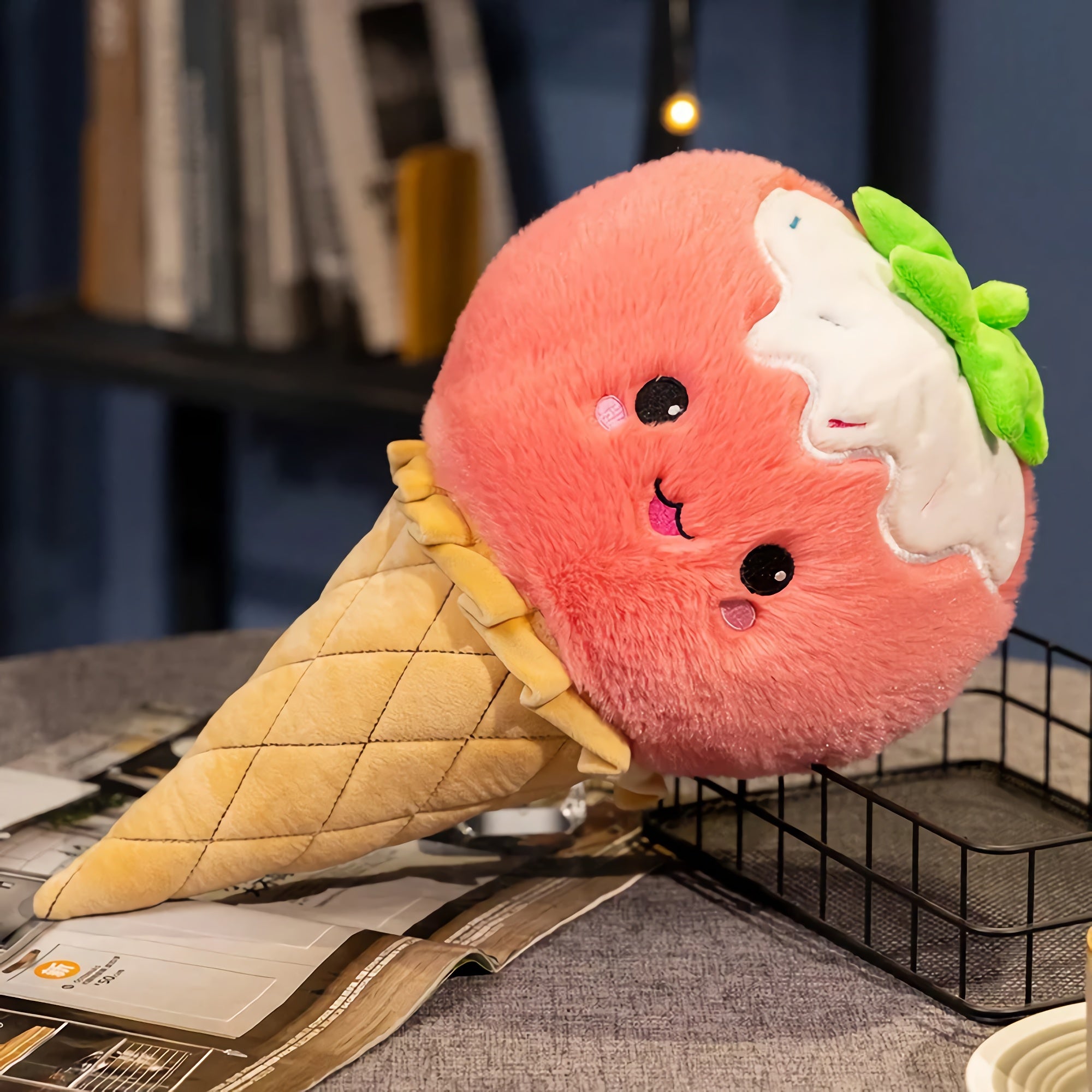 Sprinkle Swirl Scoops, Plush Ice Cream Cone Cuties