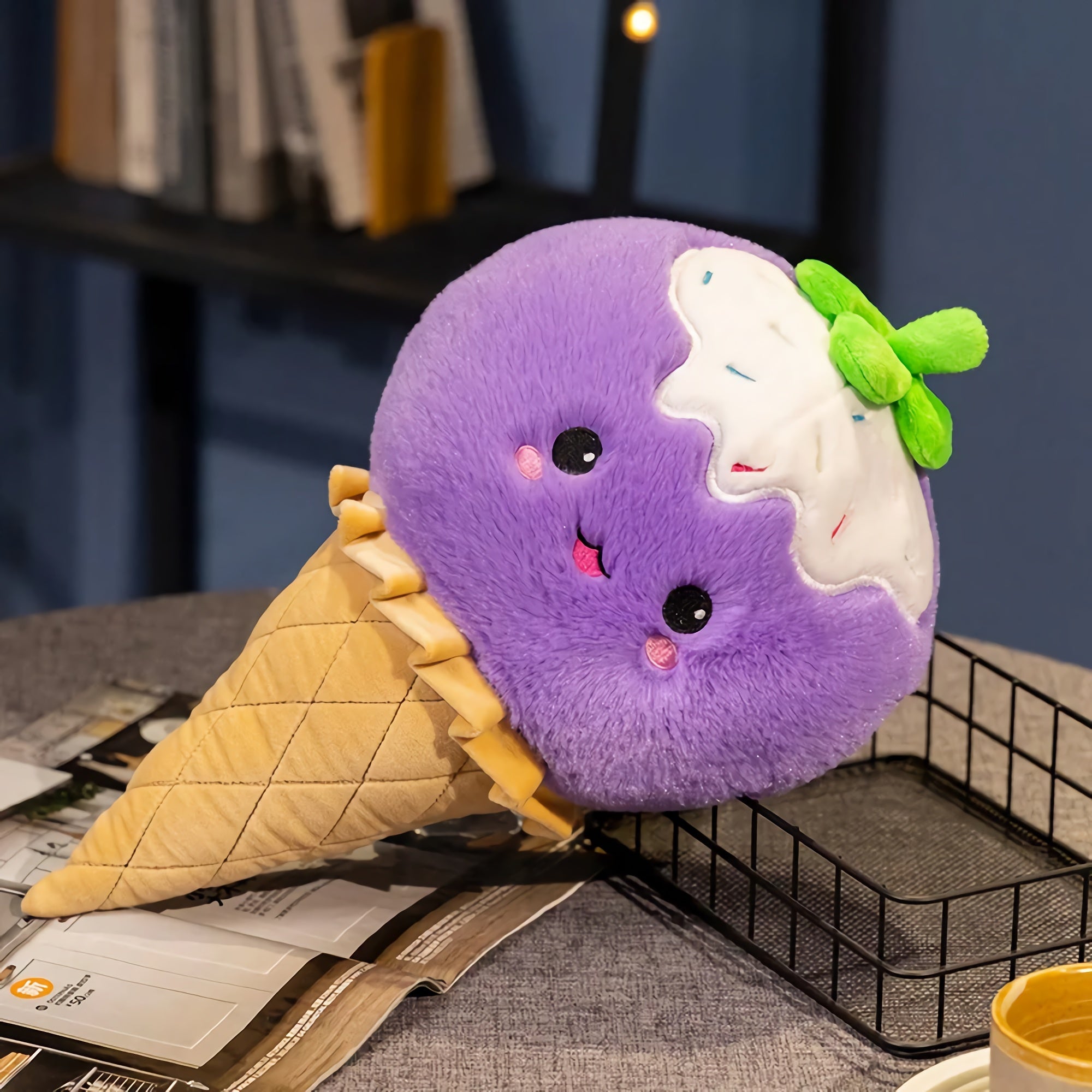 Sprinkle Swirl Scoops, Plush Ice Cream Cone Cuties