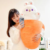 Snuggle Pals Cat & Rabbit Cozy Hideaway Plushies