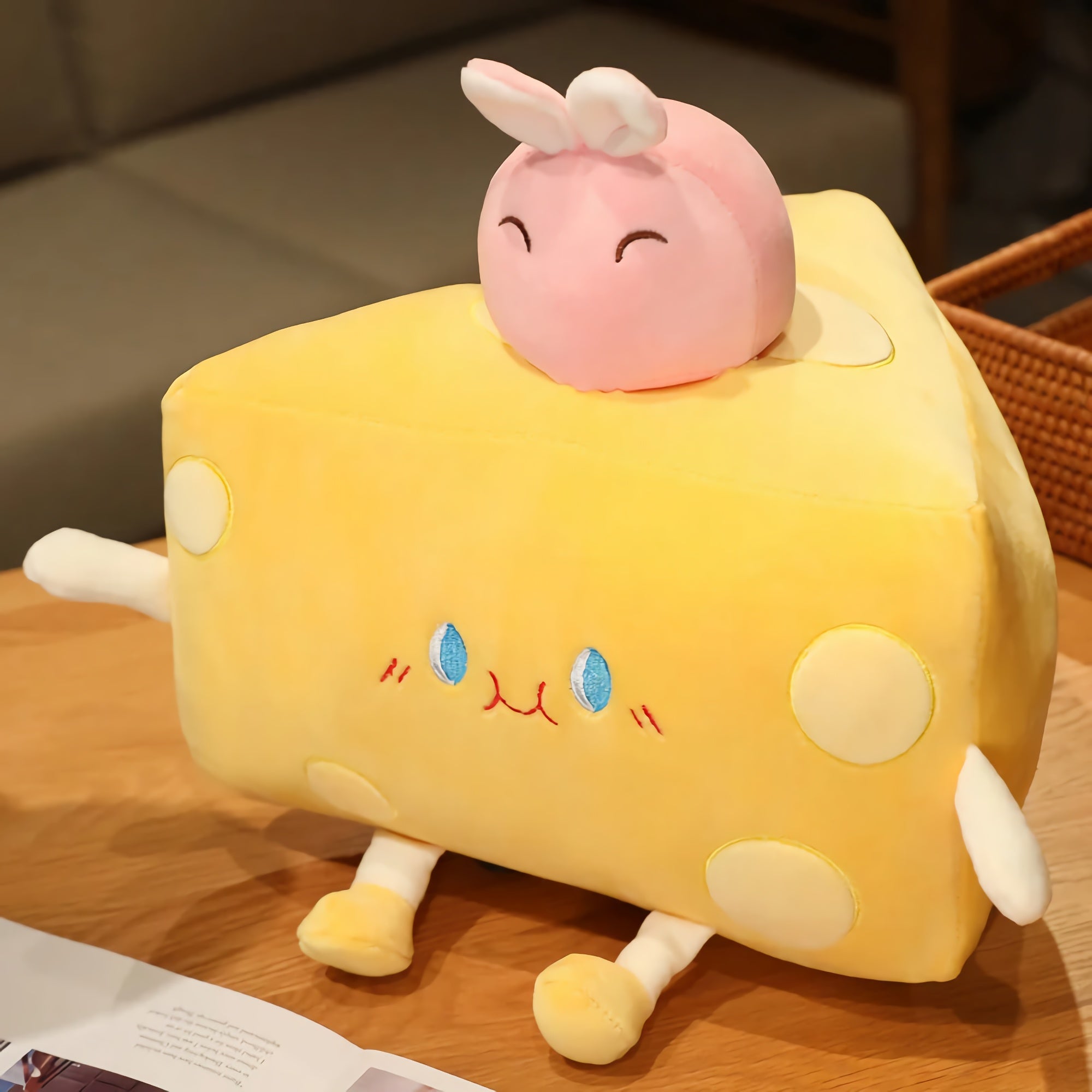 Cheddar Chonks - Kawaii Cheese Slice Plushies