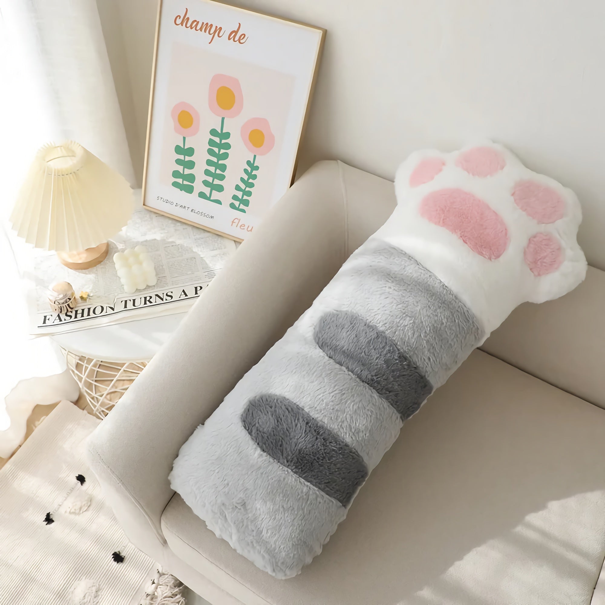 Pawfect Cat Paws Plush Pillow